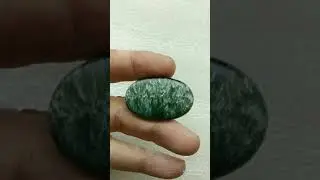 Natural Seraphinite Gemstones Cabochones for Handmade jewellery .
