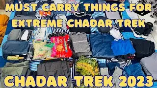 Things to Carry for Extreme Winter Chadar Trek on Frozen Zanskar River in Leh at -35 Degree Celsius
