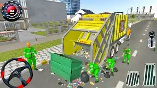 Garbage Trash Truck Realistic Simulator: City Road Dumper Truck Driving Part 56! Android Gameplay
