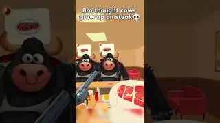 When cow's dinner looks like its family in Cooking Clash💀🥩#cookingclash #vrgame #quest3s #vr