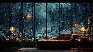 Gentle Snowfall at Night ❄️ | Calm Winter Ambience for Sleep, Relax & Focus - Volume 2 (10 Hours)