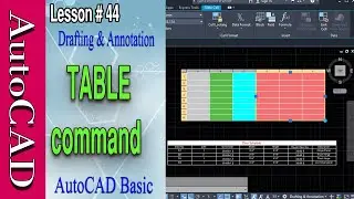 How to Create Table in AutoCAD