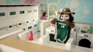 Norm Stakes His Claim in the Laundromat
