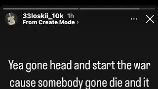 33 Loski Spaks on KTS Lil Art ,tellin him what happened Happend ,If it&rsquo;s That let it be It