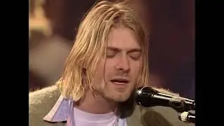 Nirvana  - About A Girl (MTV Unplugged) - 4K UHD! (official music video Upscaled to 4K)