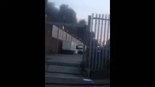 Lister drive POWER STATION building on fire