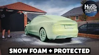 DUSTY Tesla Model 3 Snow Foam + Protected ASMR