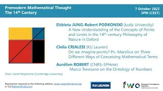 Jung & Podkonski, A New Understanding of Concepts of Points and Limits in 14th-Century Oxford