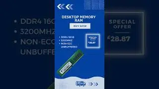 16GB DDR4 3200MHz Desktop Memory RAM #ram #memory #desktop #gamingpc
