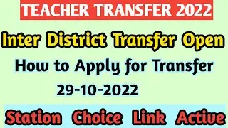 Station Choice for Transfer 2022 || Teacher transfer epunjab || How to Apply for Transfer || Epunjab