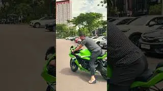 Zx6r 2025 testdrive by adventurebike rider😂 #kawasaki #zx636 #zx6r #zx25r #akrapovic #sportbike