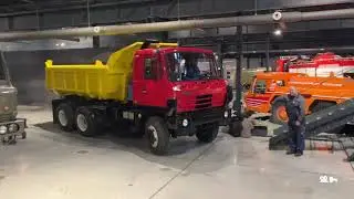 Výjezd Tatra 815 S1 6x6 z muzea (17/2/2025)
