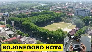 DroneVLOG Bojonegoro Kota Panas Tapi Alun-Alunnya Rimbun Keren Dilihat dari Drone ❗❗