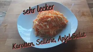 Rohkost  - Karotten, Sellerie, Apfel Salat