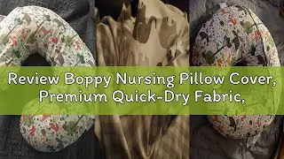 Review Boppy Nursing Pillow Cover, Premium Quick-Dry Fabric, Gray Elephants, Fits The Original Suppo