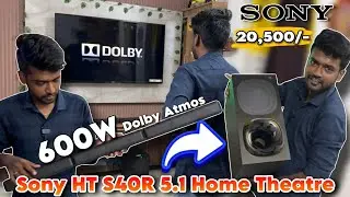 Sony HT S40R 5.1 Dolby Atmos 600w Home Theatre Review 🤯 Worth For Money 🤑 Sony Audio Candid Chandru