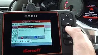 POR II iCarsoft Diagnose & Reset Porsche Check Engine Warning Light & Fault Code OBD2 Reset