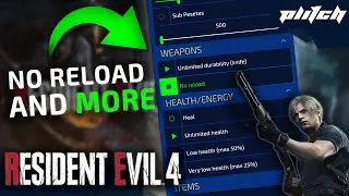 💀RESIDENT EVIL 4 Cheats💀: UNLIMITED HEALTH, EASY KILLS, NO RELOAD ... | Trainer by PLITCH