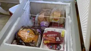 Clean out and organize small chest freezer - pt 1