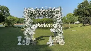 White Flower Wall Dreamscape ✨ | Event Decor Inspiration