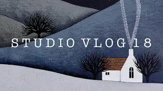 Filming Myself | Working on Paintings for Folktale Week | Studio Vlog 18 | Natasha Newton