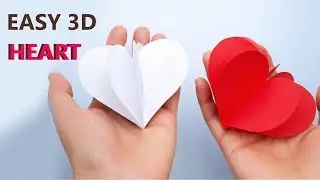 3D Paper Heart in Minutes | Super Easy