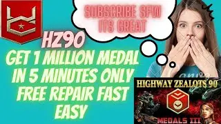 incredible war commander video 1 million medal hz90 in about 5 minutes free repair fast easy