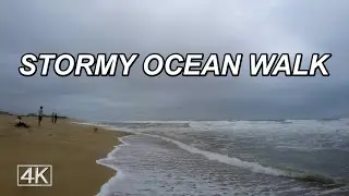 Long POV Beach Walk- Island of Nantucket Massachusetts - Nature and Relaxation Video - 4K UHD