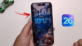 iOS 26 : How To Put Time Behind Wallpaper On Lock Screen