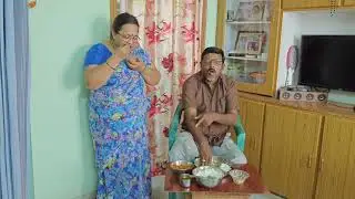 ఈరోజు శుక్రవారం పైగా వసంత పంచమి మా ఇంట్లో నాకు విందు భోజనమే మొదటిసారిగా చేసిన ప్రసాదం పులిహోర చూడండి