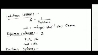 Definition of Conductance, Susceptance, Admittance, Impedance and their units by Rupam Srivastava