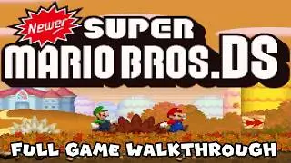 Newer Super Mario Bros. DS - Full Game Walkthrough - 100% Longplay