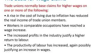 IGCSE Economics &ndash; The Individual as Producer, Consumer and Borrower Unit 6 Trade Unions