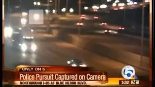 I-95 car chase leads to accident
