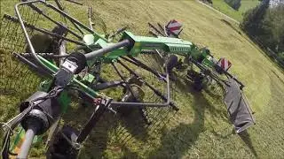 1.Video //Schwadern vom 3.Schnitt /Case, Deutz-Fahr//Allgäuer Agrartube
