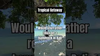 Bali Hammock or Hawaii Snorkeling? #TropicalGetaway #BaliDreams #SnorkelingLife