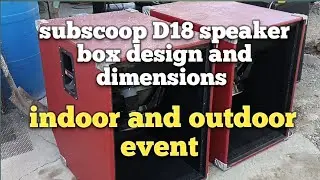 subscoop speaker box design and dimensions