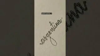 Satisfying, beautiful cursive handwriting with grey 🩶 glitter pen #calligraphy #tutorial #penmanship