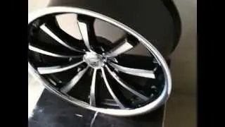 LEXANI CONCAVE CVX-55 FLAT BLACK MACHINE SS LIP By WHEELS WORLD