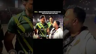 Indian Reporter Roasting Pakistani Fan ☠️ #shorts #cricket #indvspak #asiacup2025 #viralvideo