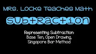 Representing Subtraction