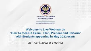 Live webinar on 