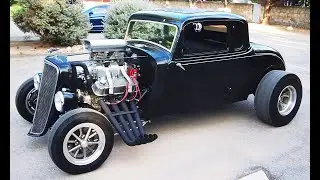 1934 Plymouth Coupe with a Blown BBC........Quick Tour