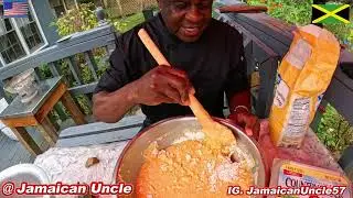 Homemade Cornmeal Pudding: A taste of Childhood with Fresh Coconut  & Spices.