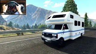 Camper Road Trip - GTA 5 - Logitech G29 Steering Wheel