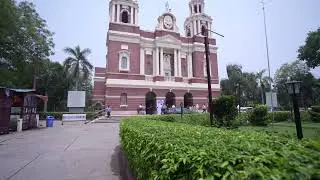 Sacred Heart Cathedral Church New Delhi | HD Stock Footage | Historic Catholic Architecture | 7