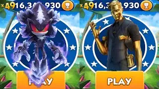 Sonic Dash - Mephiles vs Agent Dash vs All Bosses Zazz Eggman - All Characters Unlocked