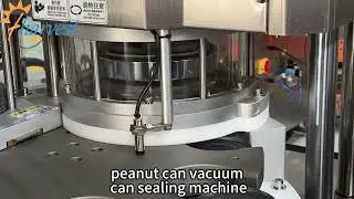Peanut Can Sealing Made Easy: Full-Automatic negative pressure Vacuum can sealing machine