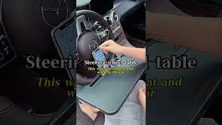Portable car table for on-the-go meals