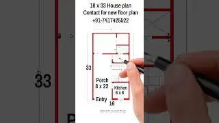 16 x 33 house plan | 1BHK Set | ghar ka naksha | #shorts #shortsvideo #housedesign #home
